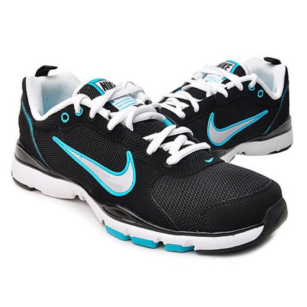 Nike Flex TR Women's Training Shoes Black/Blue Size 8.5